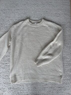 Crewneck Sweater in Light Cream